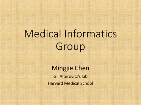 Medical Informatics Group