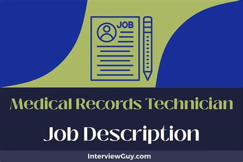 Medical Records Technician Job Requirements