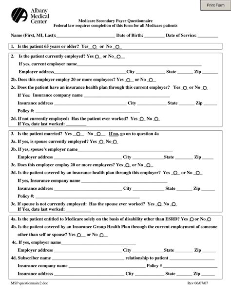 Medicare Current Beneficiary Survey Questions