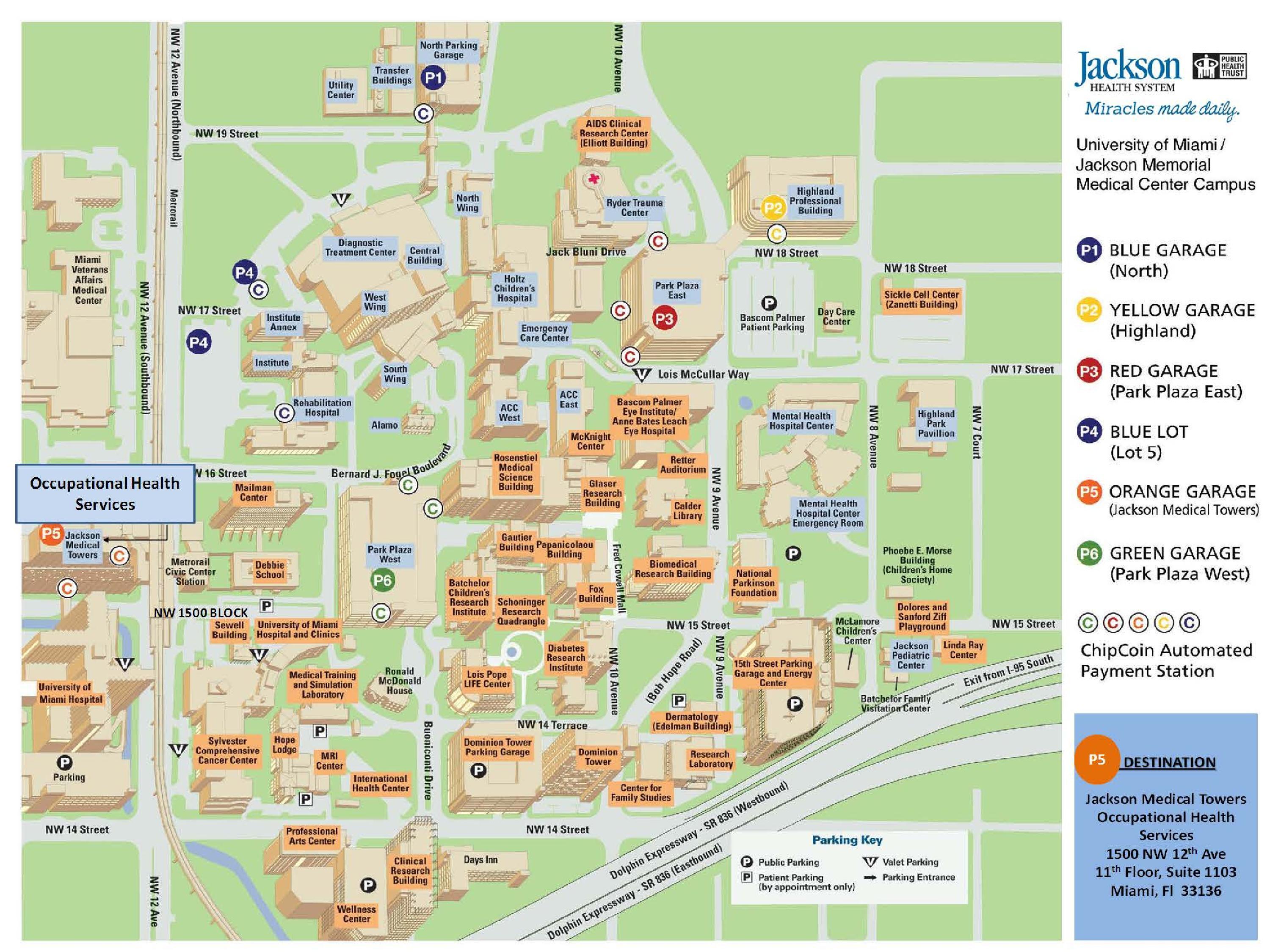 Memorial Hospital Map