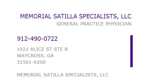 Memorial Satilla Health Fax Number