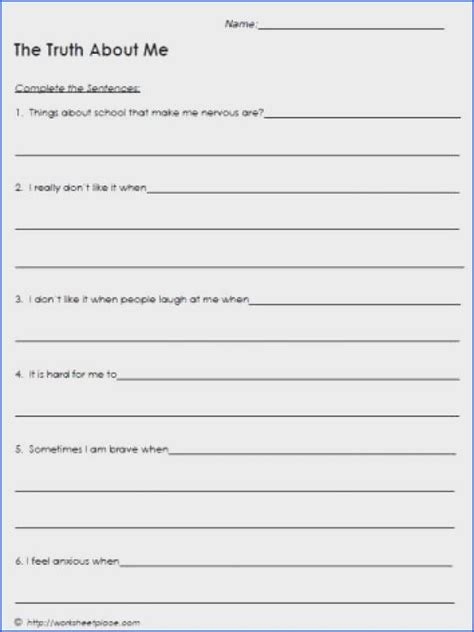 Mental Health Activities Worksheets Pdf Thekidsworksheet