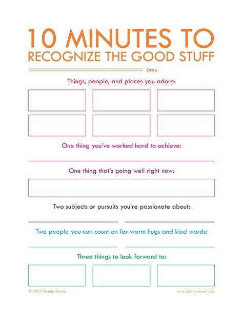 Mental Health Activities Worksheets