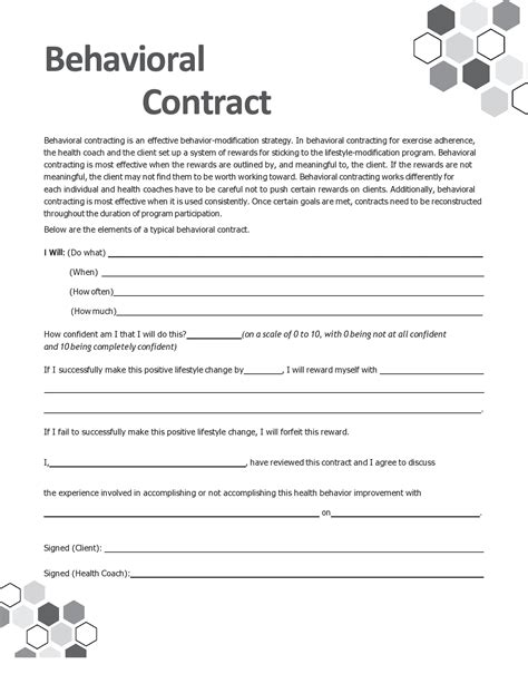 Mental Health Contracts