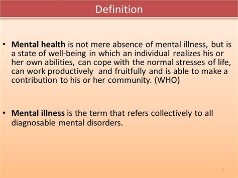 Mental Health Definition Pdf