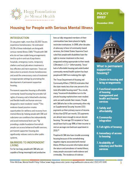 Mental Health Housing Application