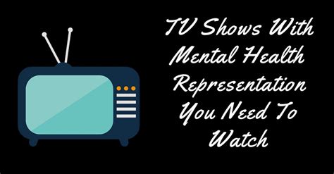 Mental Health Representation In Tv Redbrick Tv