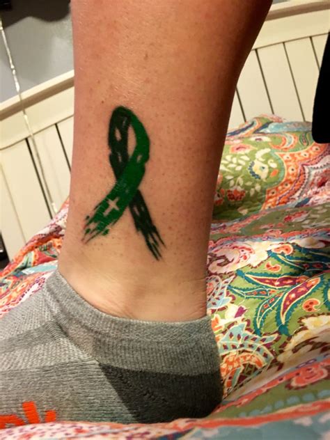 Mental Health Ribbon Tattoo