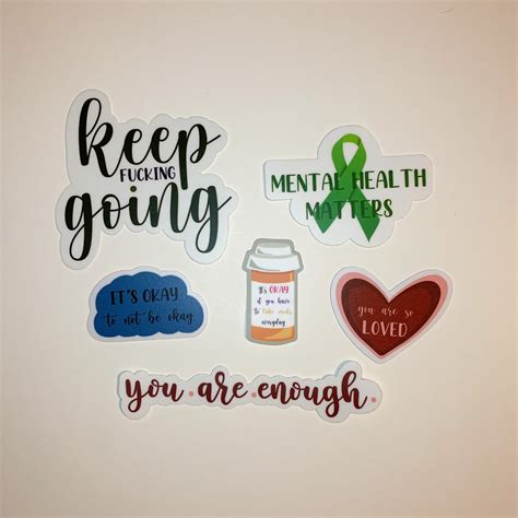 Mental Health Stickers For Adults