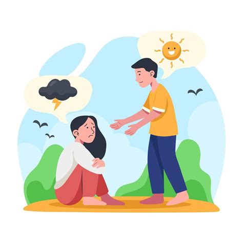 Mental Health Support Concept 11010597 Vector Art At Vecteezy