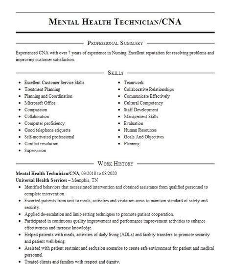 Mental Health Technician Vs Cna