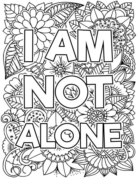 Mental Health Therapeutic Coloring Pages Kidsworksheetfun