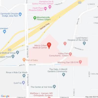 Mercy Gilbert Medical Center Map