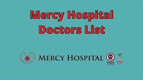 Mercy Health Doctor List