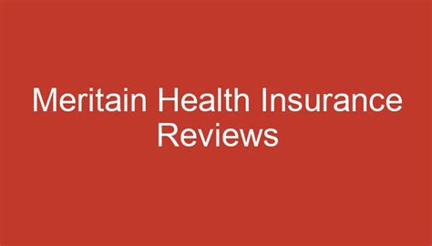 Meritain Health Insurance Provider Search