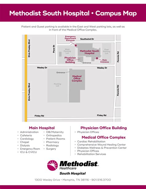 Methodist Hospital Floor Map