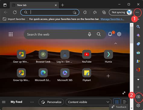 Microsoft Edge Toolbar Windows 11