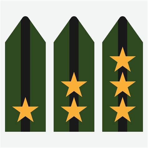 Militar Rangos Hombro Insignias Ej Rcito Soldado Cheur N Correas Vector Militar Rango