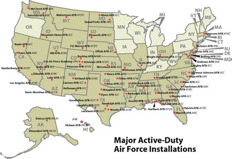 Military Bases By State Map Printable Map