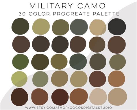 Military Color Palette