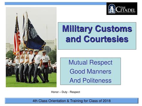 Military Customs And Courtesies Powerpoint