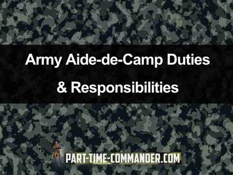 Military Duties In Camp