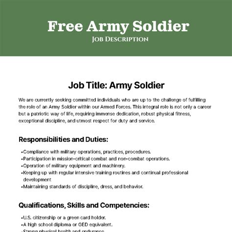 Military Engineer Job Description