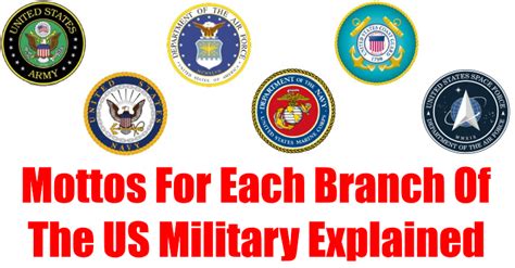 Military Mottos For Each Branch