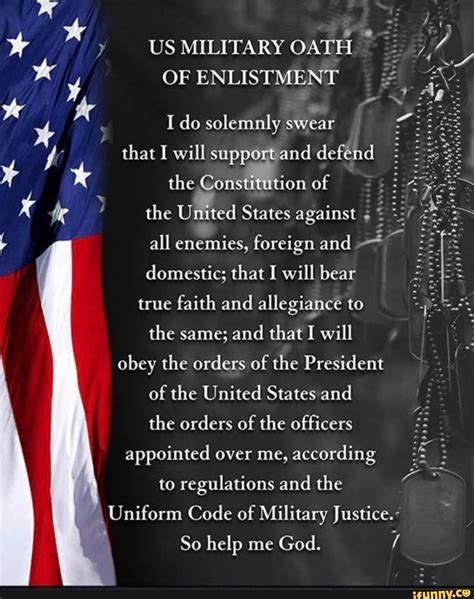 Military Oath To The Constitution