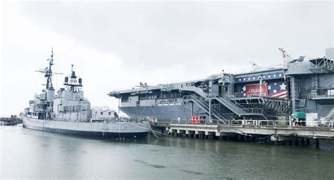 Military Ship In Charleston Harbor