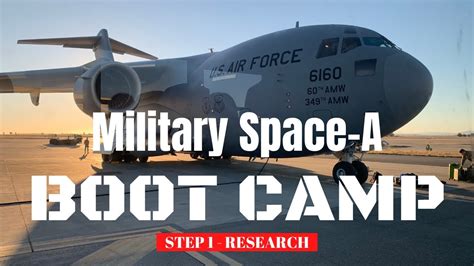 Military Space A Boot Camp Step 1 Research How To Prepare For Your