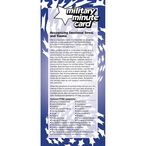 Military Stress Card Meaning