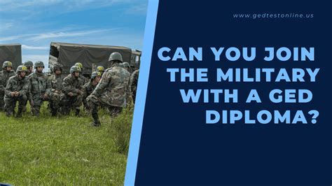 5 Ways to Join Military with GED