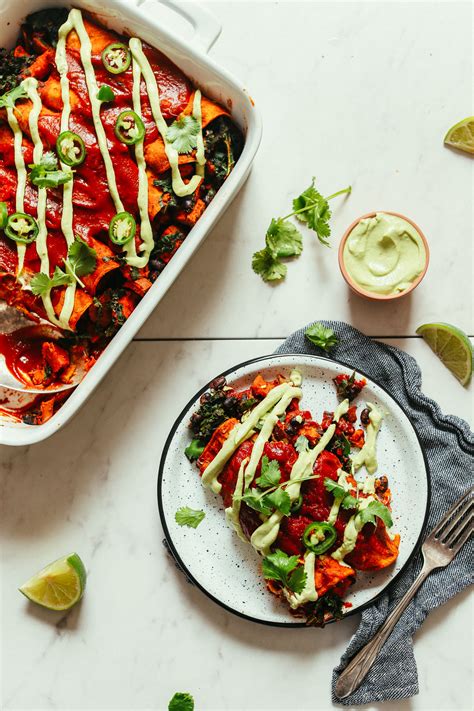 Minimalist Baker Sweet Potato Enchiladas