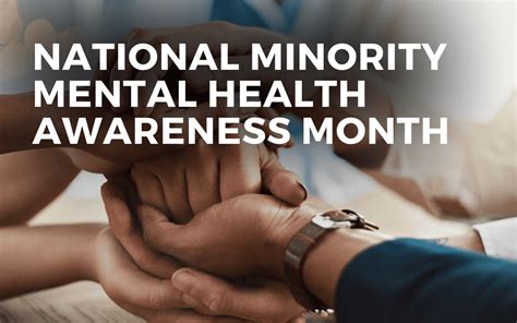 Minority Mental Health Awareness Month Finding Health Resources