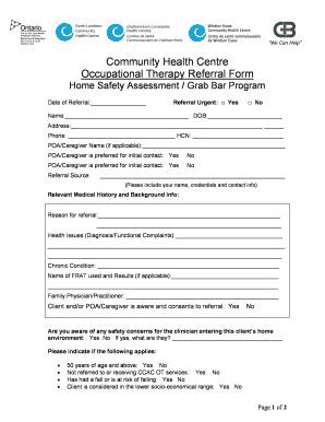 Mn Occupational Health Referral Form