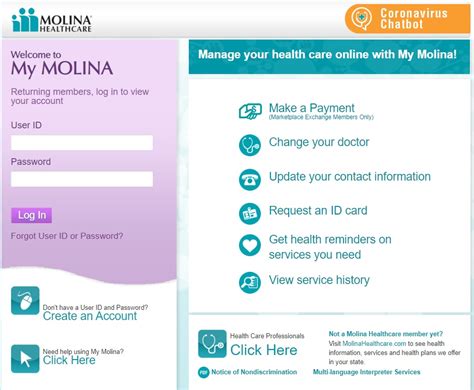 Molina Health Care Login