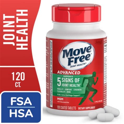 Move Free Joint Health Advanced Plus Msm Tablets 120 Ct Kroger