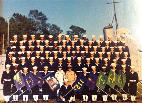 My 1990 Boot Camp Photo Ntc Orlando I Amp 39 M Holding The Colorful Flag Center Left R Navy