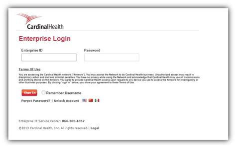 My Cardinal Health Login Enterprise