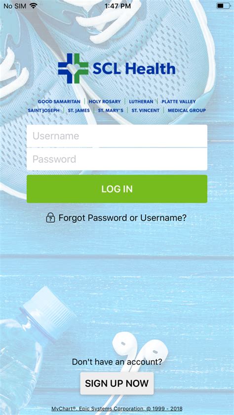 MyChart SCL Health Login