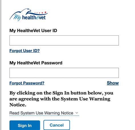 My Healthevet Appointments Login