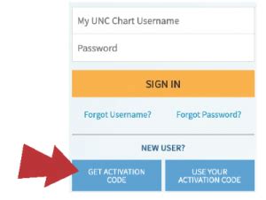 My Unc Chart Activation Code