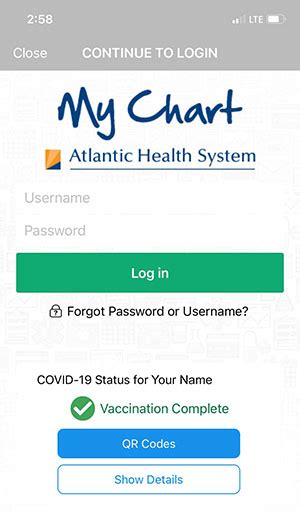 Mychart Atlantic Health App