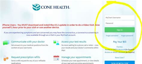 Mychart Login Cone Health