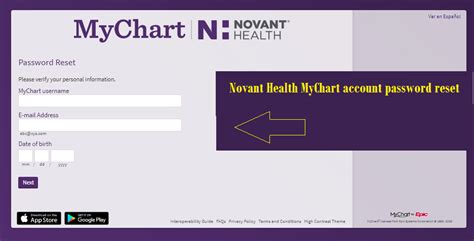 Novant Health MyChart Login