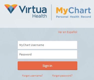 Mychart Virtua Login