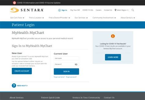 Myhealth Mychart Login