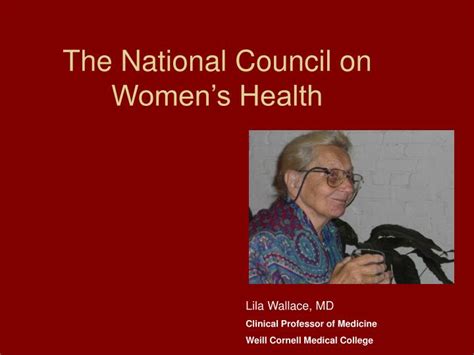 National Council On Women S Health