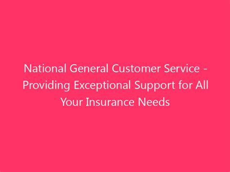 National General Customer Service